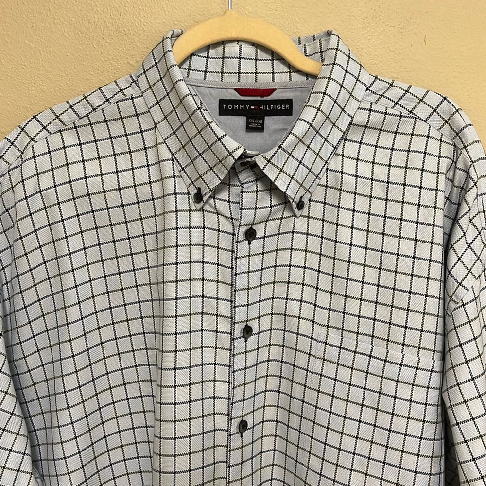 Tommy Hilfiger Blue Check Button Down Shirt